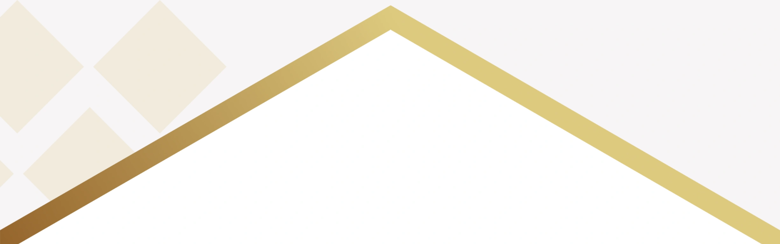 Goldfarbene, nach oben spitz zulaufende Linie auf hellem Hintergrund